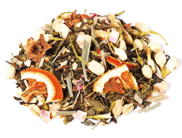 Qandat -  - Una miscela ricercata di tè verdi di diversa provenienza. La semplicità del Sencha e del Chun Mee si unisce alla pregiata qualità del Darjeeling. Da questa unione ne